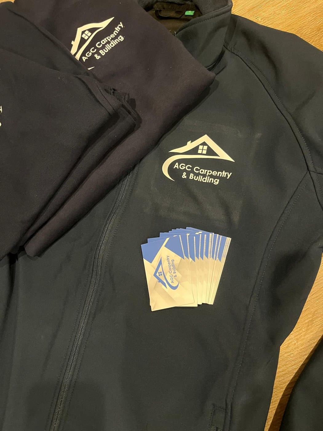 AGC branded workwear and business cards