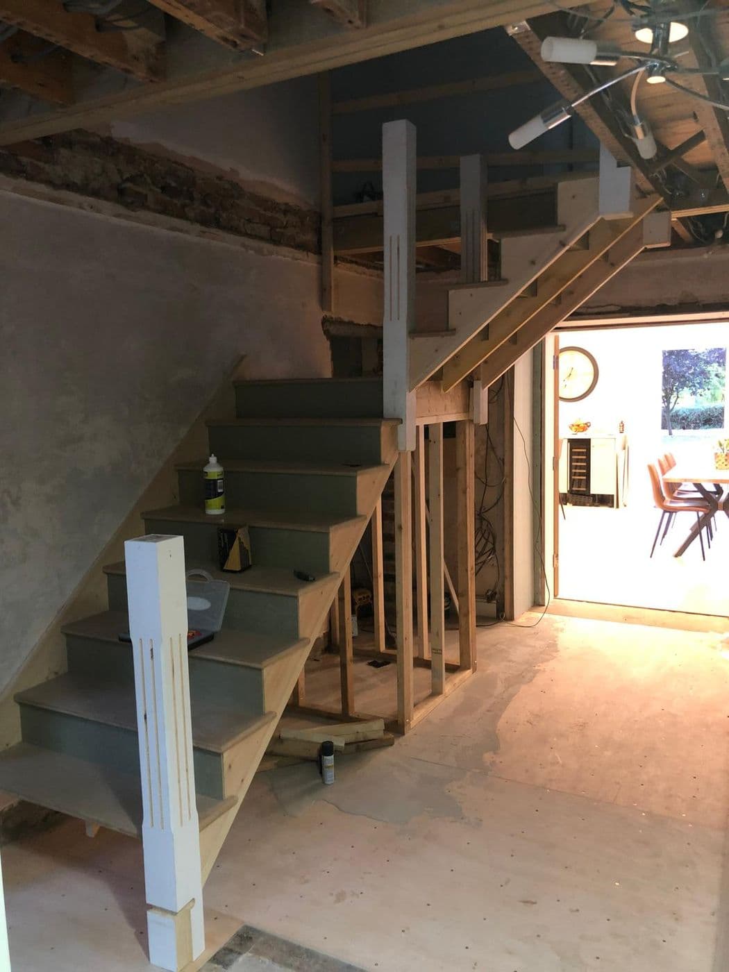 Hall renovation and new staircase, photograph 2