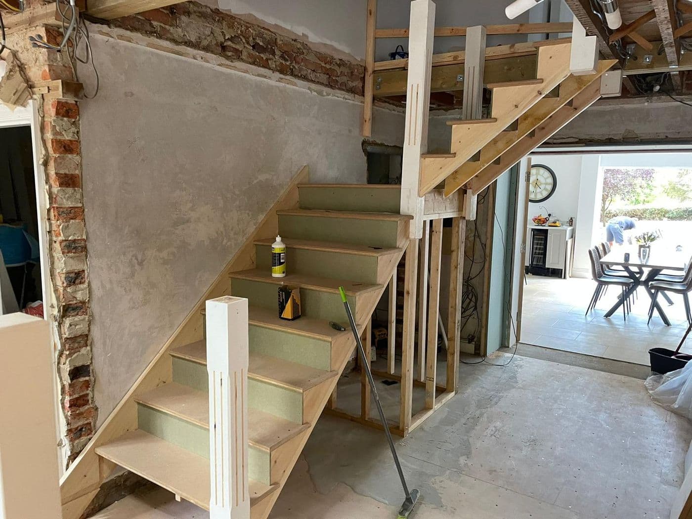 Hall renovation and new staircase, photograph 3