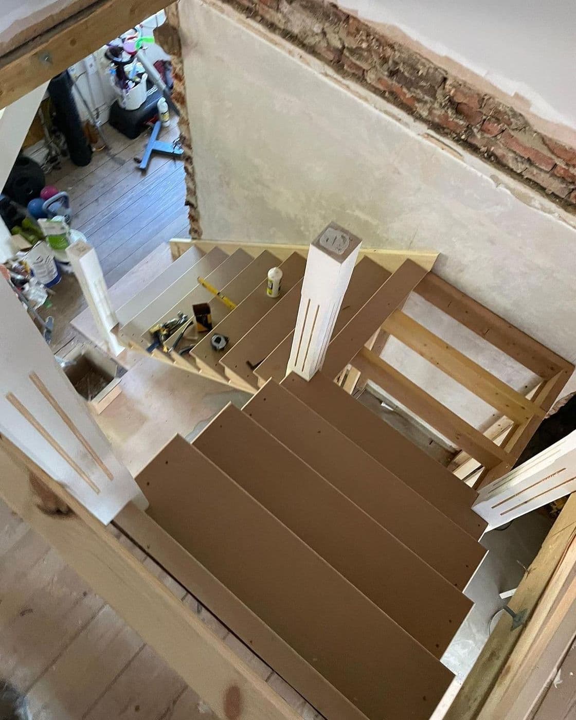 Hall renovation and new staircase, photograph 5