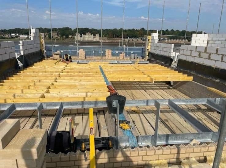New build frame, roof and staircase, photograph 2
