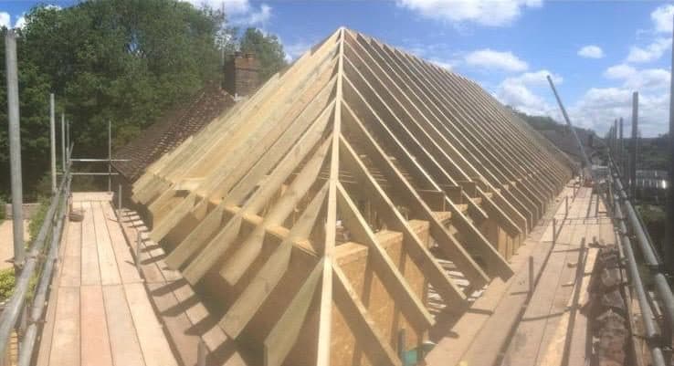 New build frame, roof and staircase, photograph 6