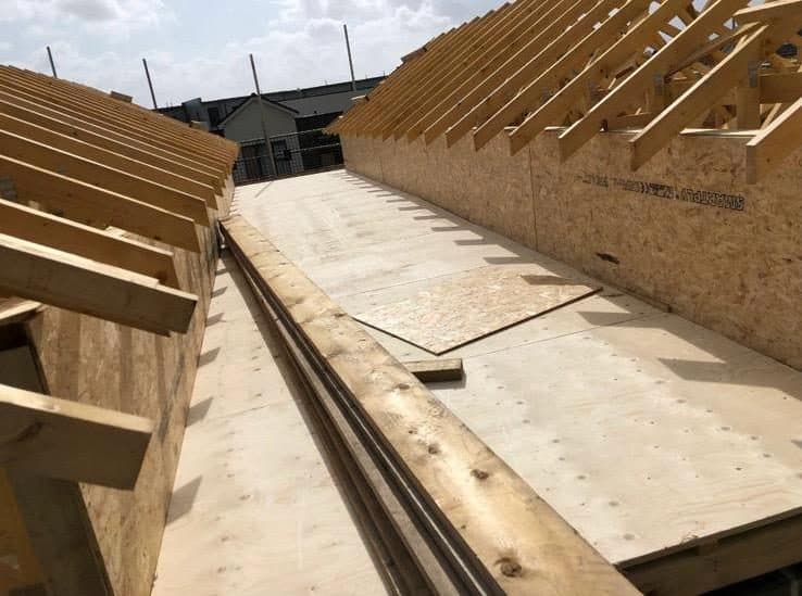 New build frame, roof and staircase, photograph 8