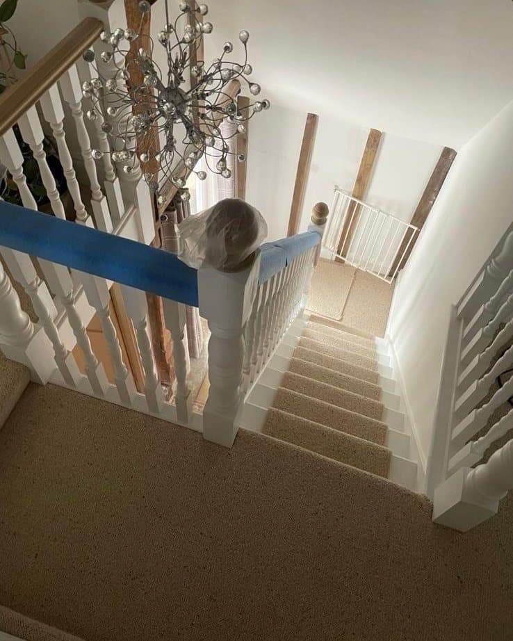 New build frame, roof and staircase