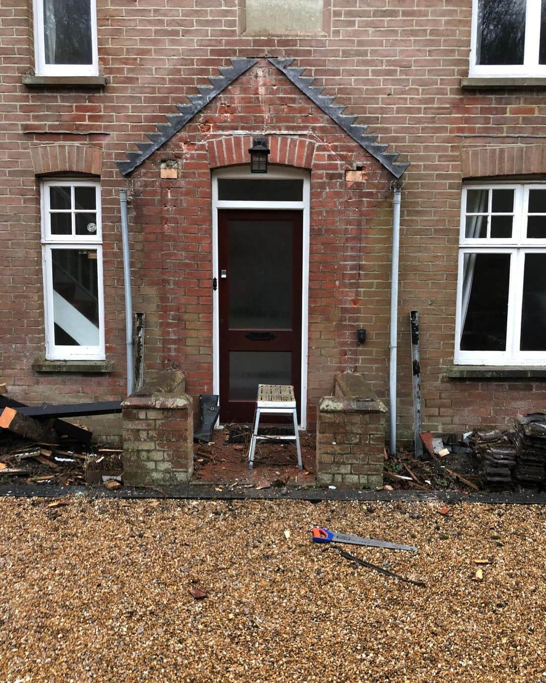 Oak framed porch