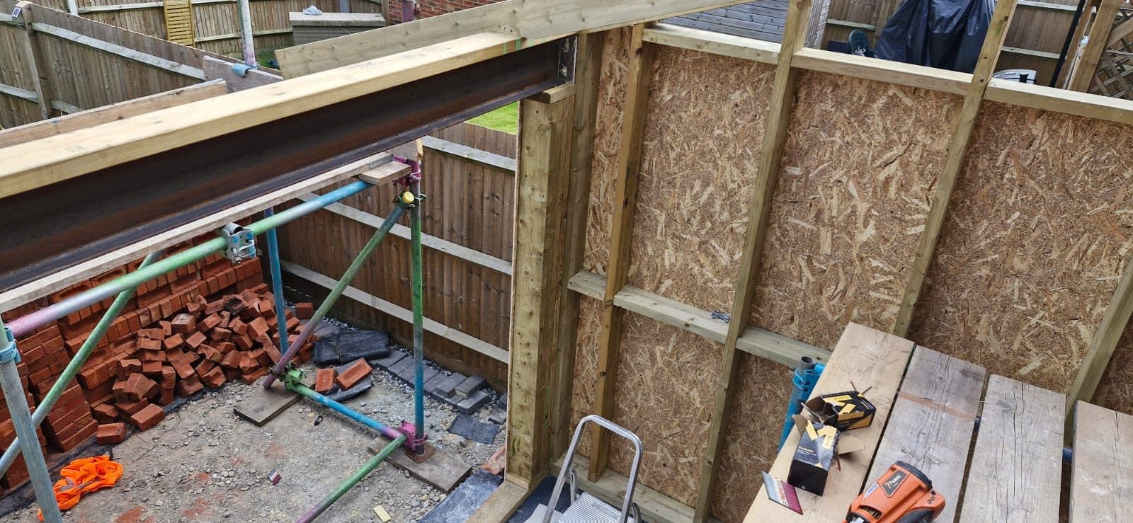Single storey extension with bifolds, photograph 10