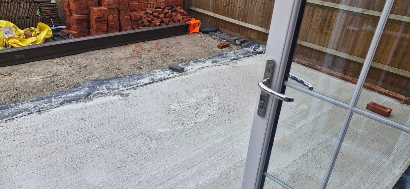 Single storey extension with bifolds, photograph 2