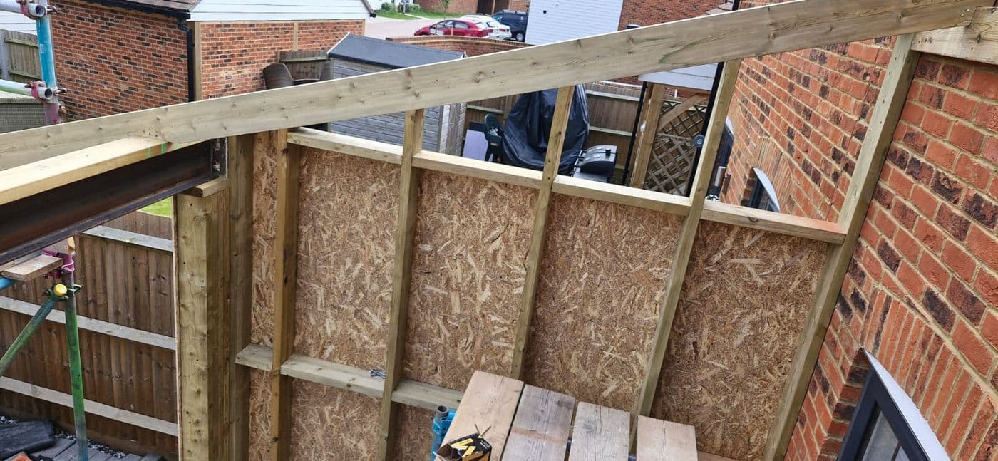 Single storey extension with bifolds, photograph 3