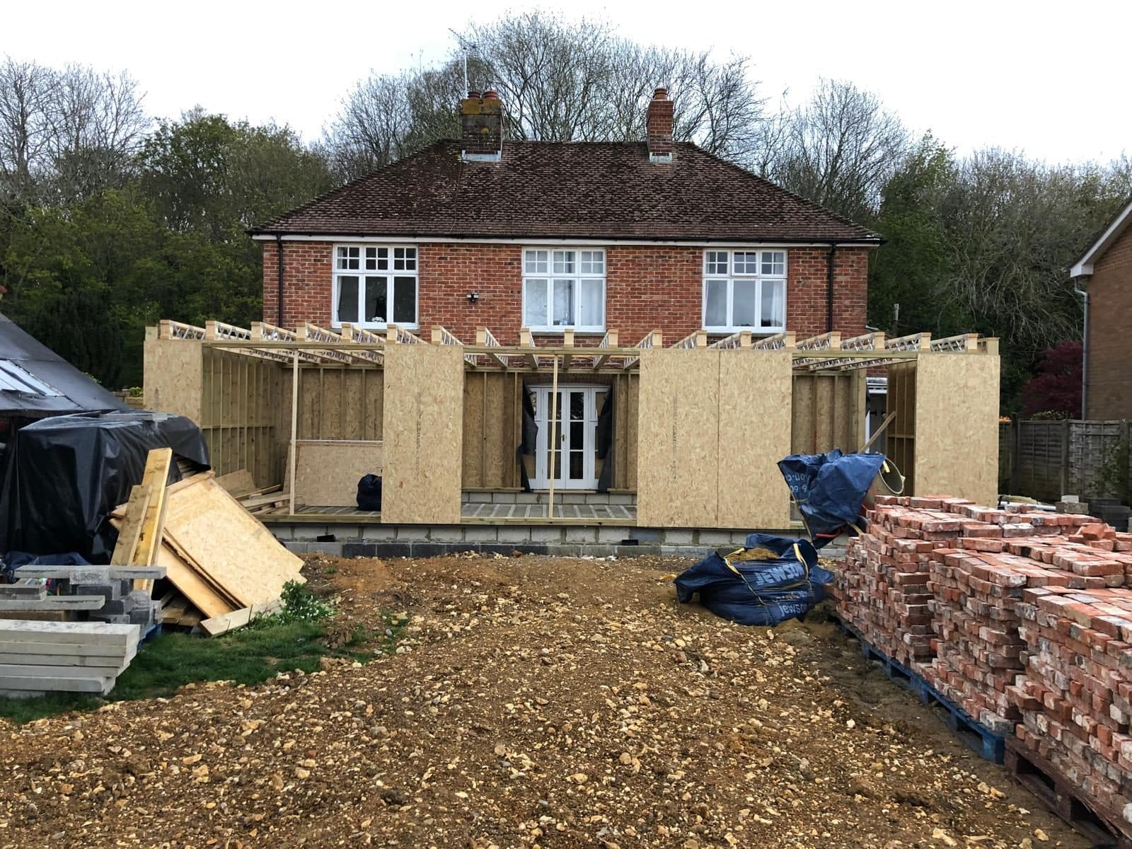 Timber frame extensions, photograph 1